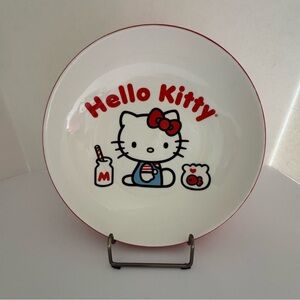 Hello Kitty 46oz Ceramic Ramen Pasta Bowl Silver Buffalo Sanrio 2022